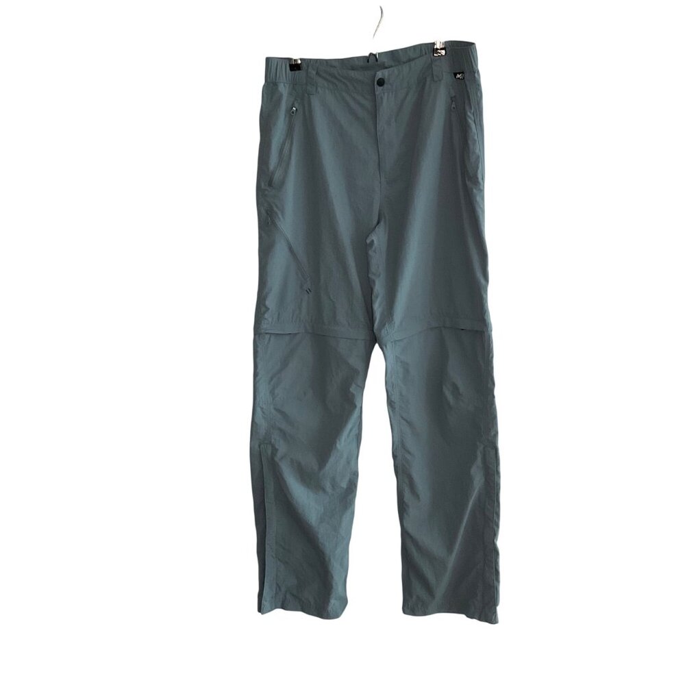 Millet Convertible Hiking Pants Blue Gray XL Lightweight Outdoor outerwear